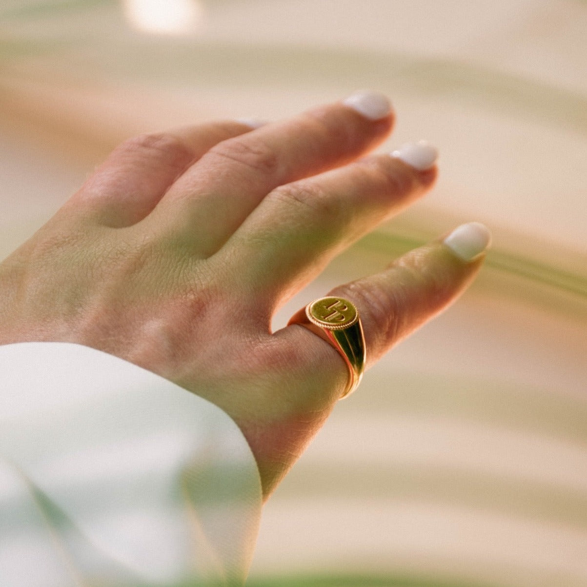 Double Skeleton Pinky Swear Heart Ring | Promise Ring - Veeaien Designs